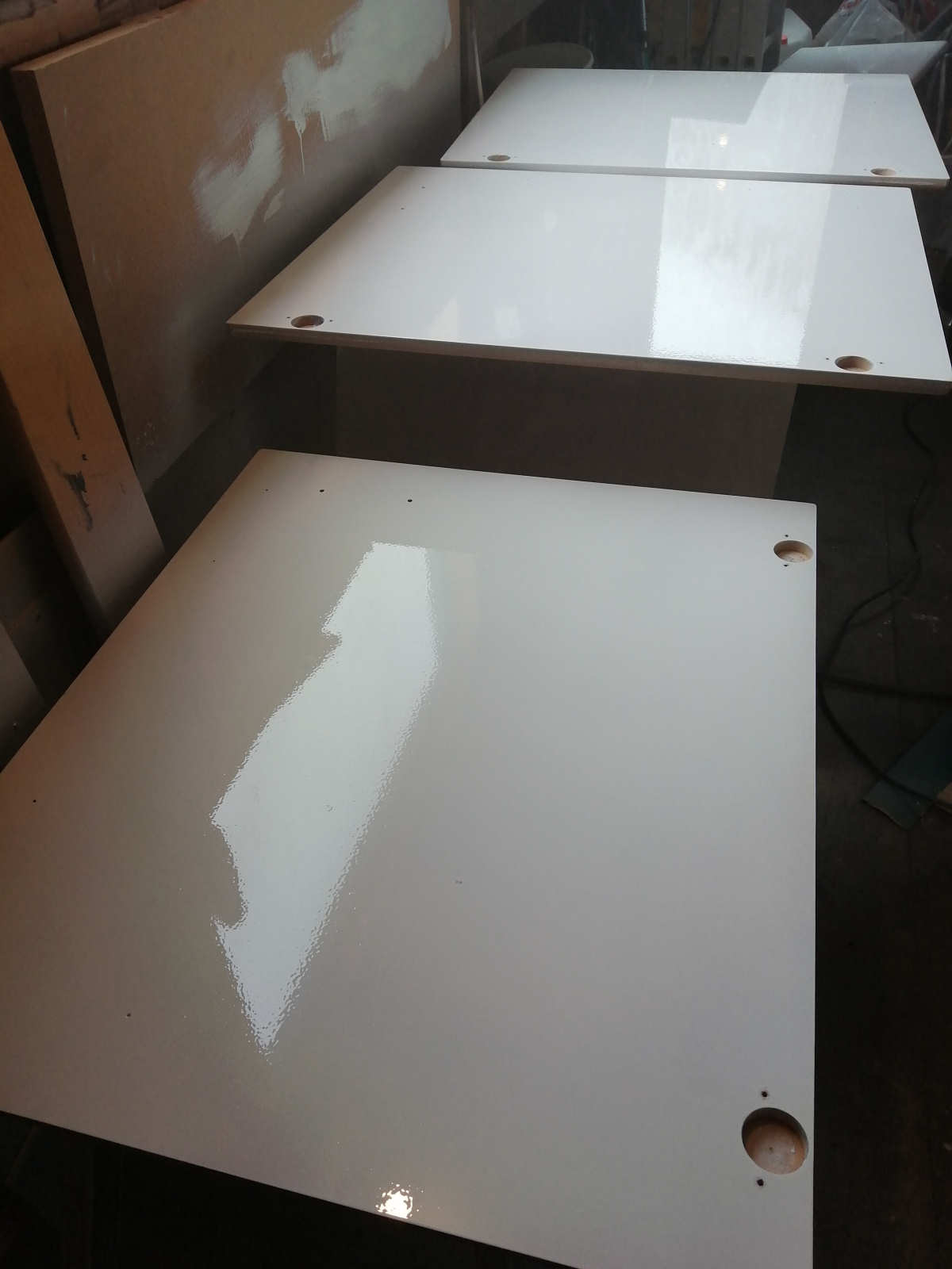 Kitchen Unit Doors Rear Sprayed Finished Pu Satin 