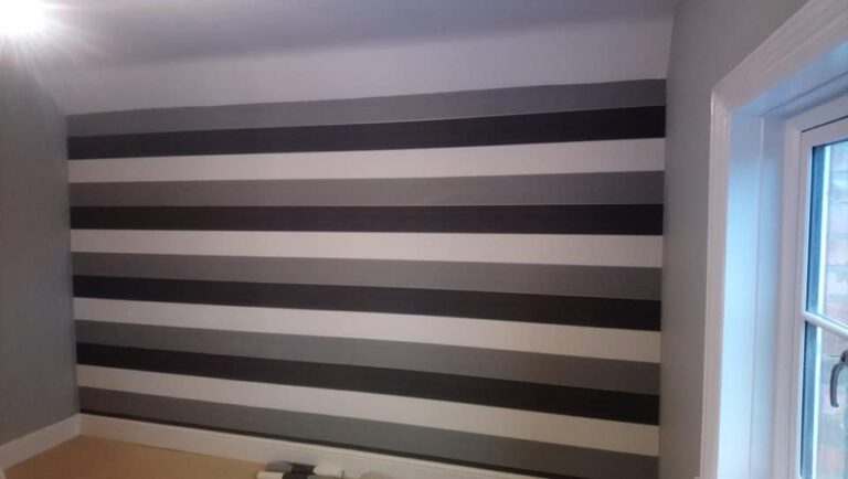 Wallpaper Feature Wall Horizontal Stripes