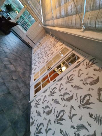 Feature wall conservatory wallpaper