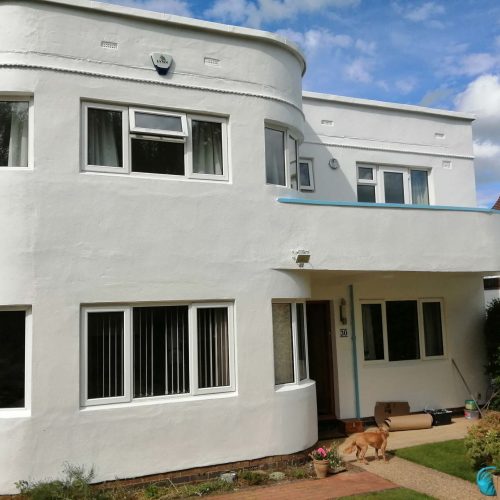 Exterior decorate Stucco front house