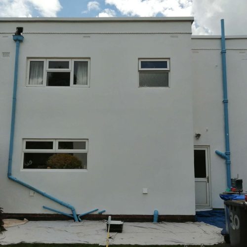 Exterior ecorate Stucco rear house