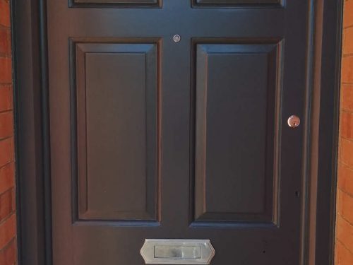 Front door restoration Anthracite Grey