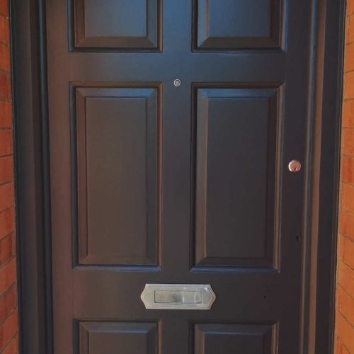 Front door restoration Anthracite Grey