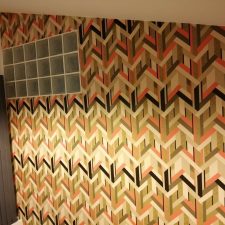 Art Deco wallpaper feature wall