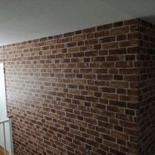 Brick feature wall landing