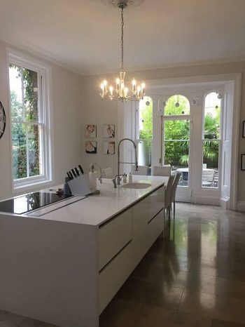 Contemporary Kitchen Farrow and Ball White