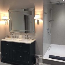 En-suite Matt Emulsion Silver Lining