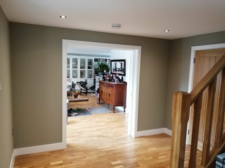 Hallway Farrow and Ball French Gray