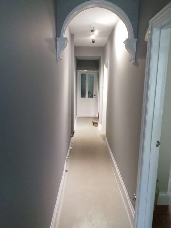 Hallway Farrow and Ball Hague Blue