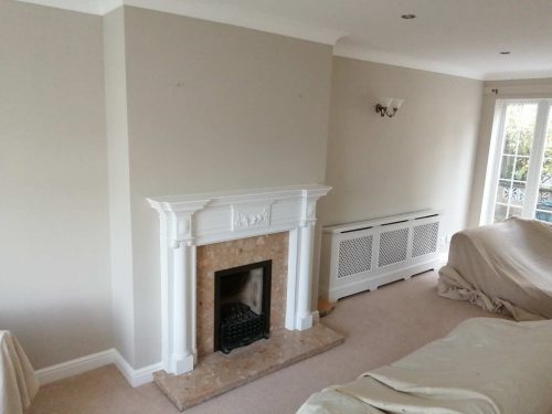 Repainted Lounge Feature Fire Place