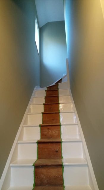Painted Stair Runner and Osmo Polyx Oil