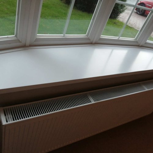 Window Sill White Satin