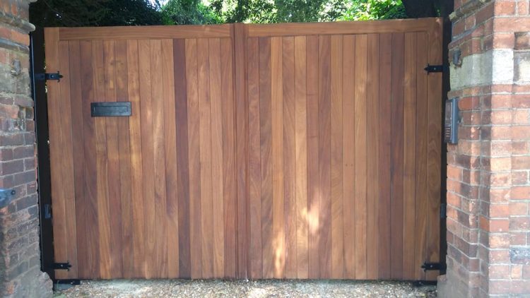 Renovated Double Gates Danish Oil