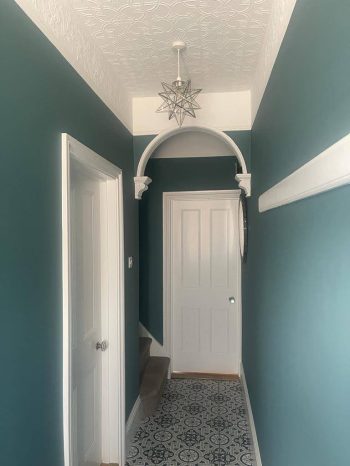 Victorian town house hallway Little Greene